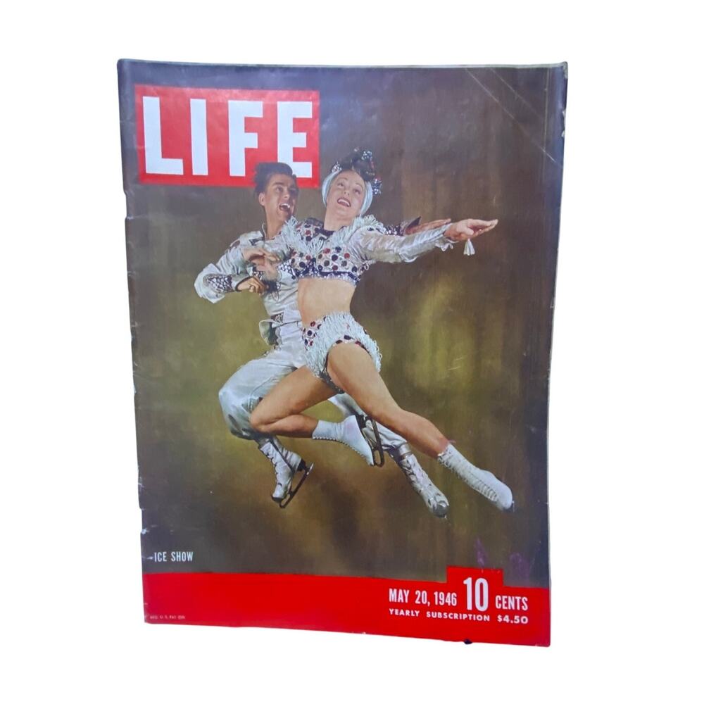 LIFE Magazine May 20 1946 Ice Capades Cover Donna Atwood Bobby Specht Vintage